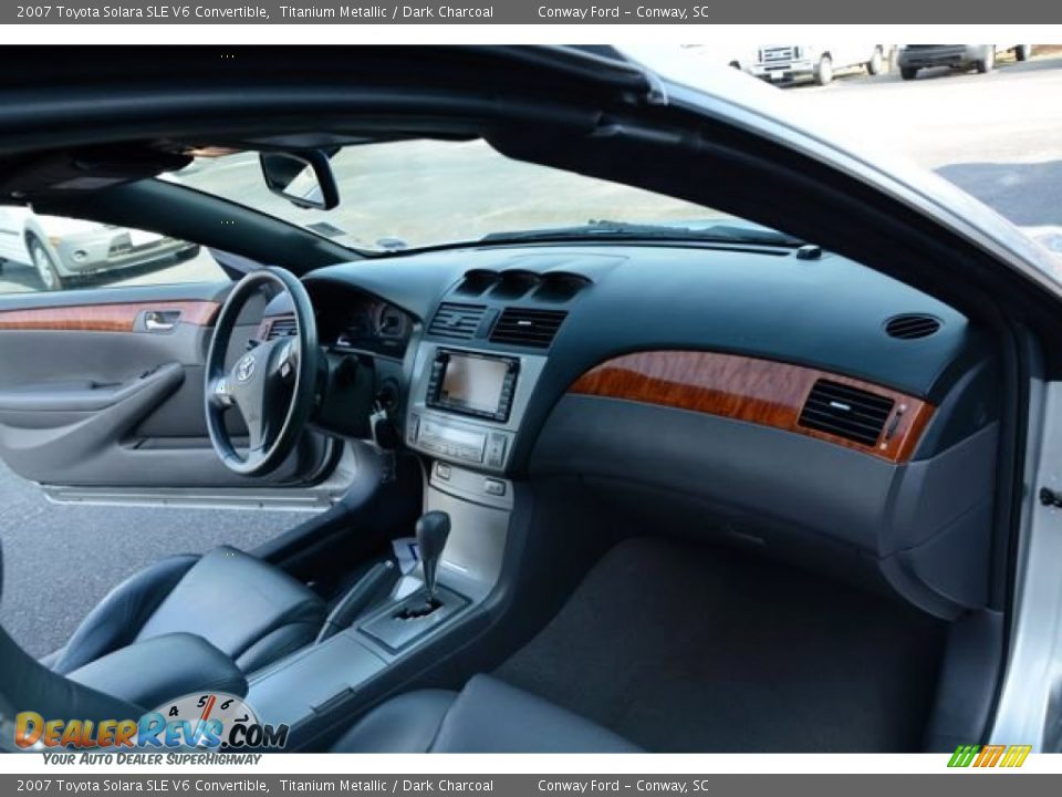 2007 Toyota Solara SLE V6 Convertible Titanium Metallic / Dark Charcoal Photo #18