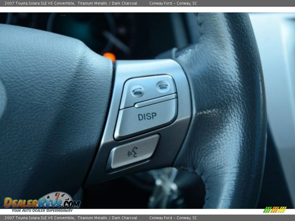 2007 Toyota Solara SLE V6 Convertible Titanium Metallic / Dark Charcoal Photo #23
