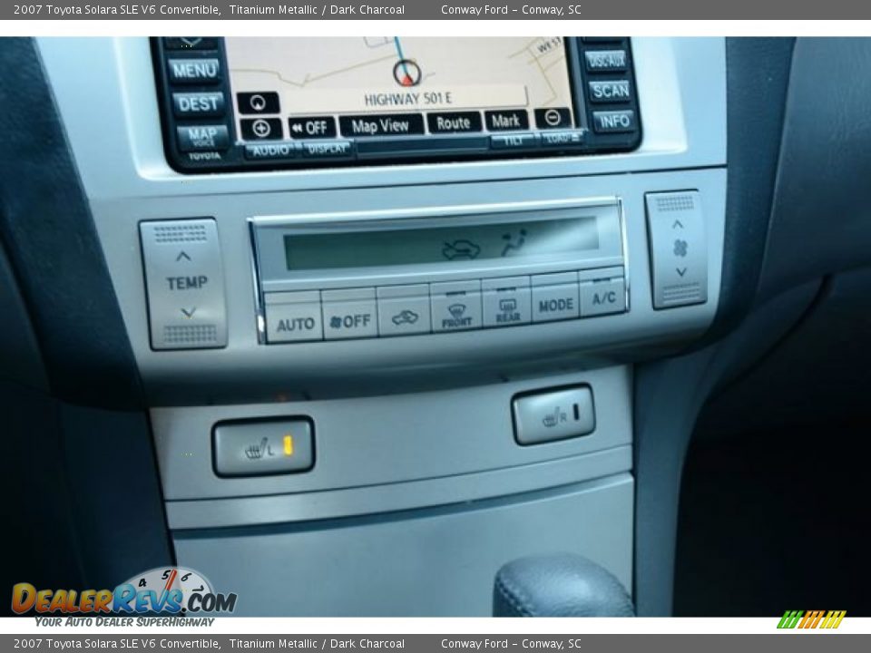 2007 Toyota Solara SLE V6 Convertible Titanium Metallic / Dark Charcoal Photo #25