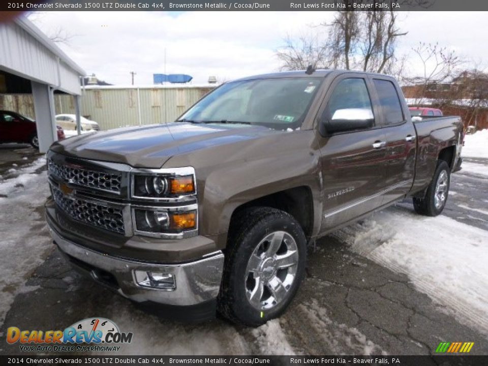 2014 Chevrolet Silverado 1500 LTZ Double Cab 4x4 Brownstone Metallic / Cocoa/Dune Photo #4