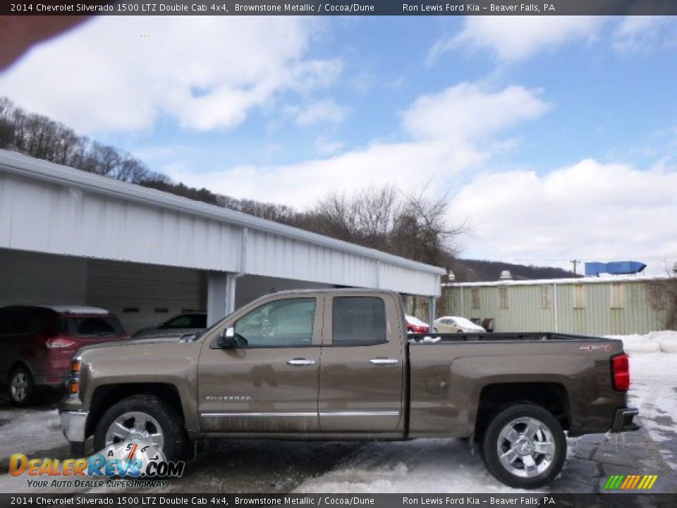 Brownstone Metallic 2014 Chevrolet Silverado 1500 LTZ Double Cab 4x4 Photo #5
