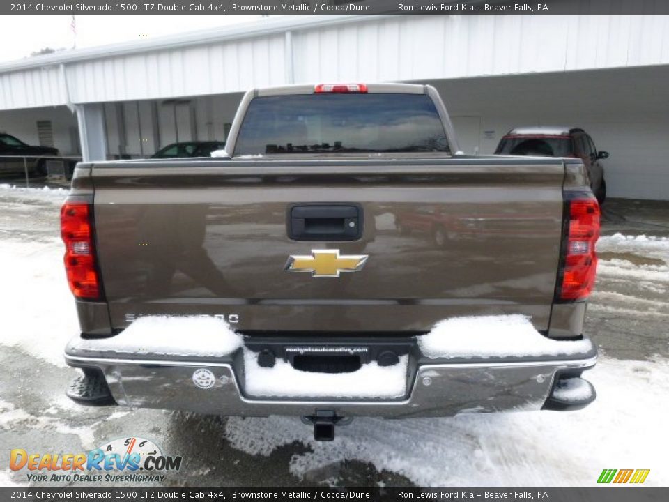 2014 Chevrolet Silverado 1500 LTZ Double Cab 4x4 Brownstone Metallic / Cocoa/Dune Photo #7