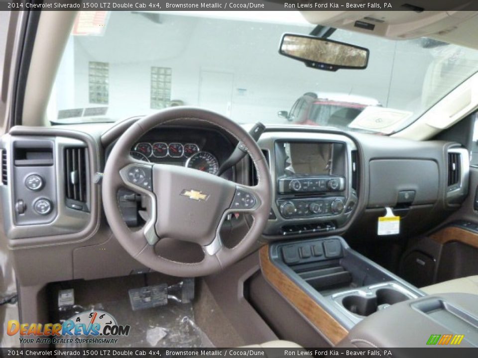 2014 Chevrolet Silverado 1500 LTZ Double Cab 4x4 Brownstone Metallic / Cocoa/Dune Photo #12