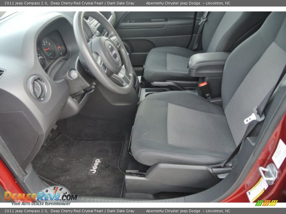 2011 Jeep Compass 2.0 Deep Cherry Red Crystal Pearl / Dark Slate Gray Photo #8