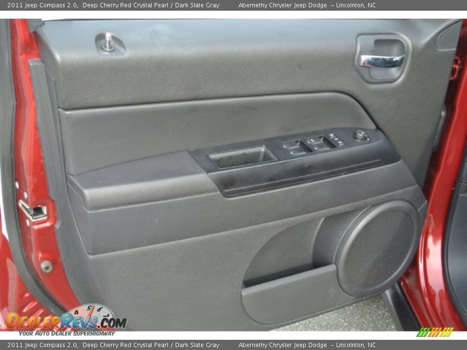 2011 Jeep Compass 2.0 Deep Cherry Red Crystal Pearl / Dark Slate Gray Photo #10