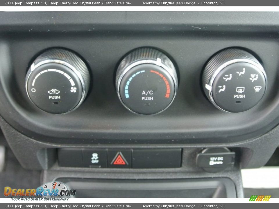 2011 Jeep Compass 2.0 Deep Cherry Red Crystal Pearl / Dark Slate Gray Photo #13