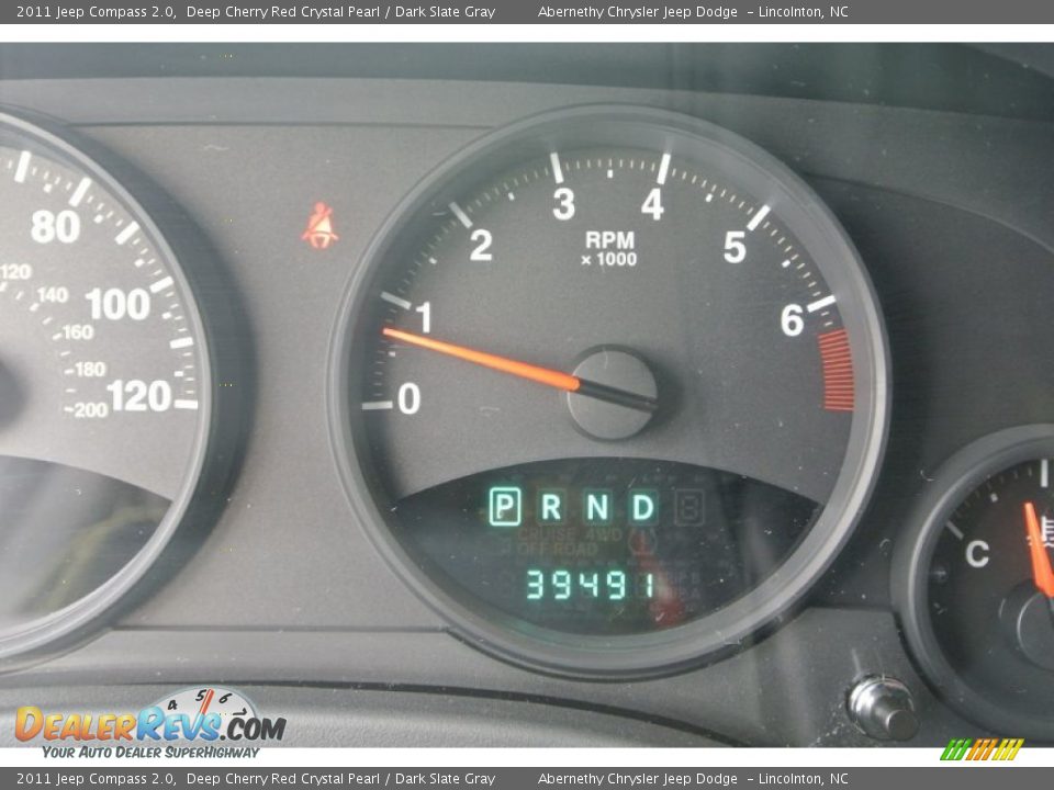 2011 Jeep Compass 2.0 Deep Cherry Red Crystal Pearl / Dark Slate Gray Photo #15