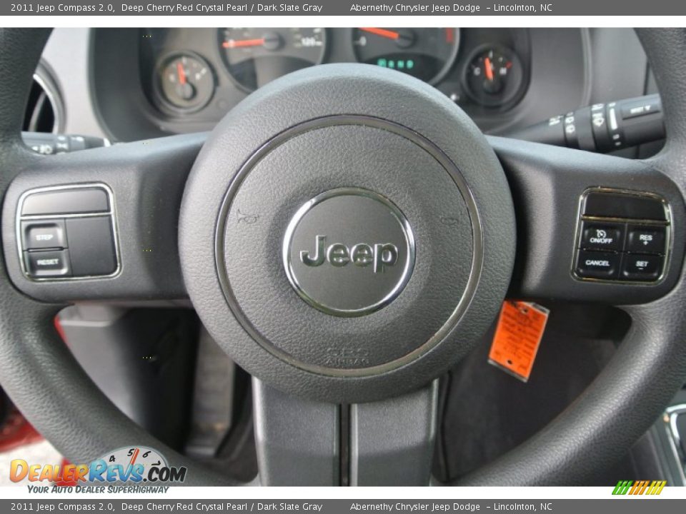 2011 Jeep Compass 2.0 Deep Cherry Red Crystal Pearl / Dark Slate Gray Photo #16