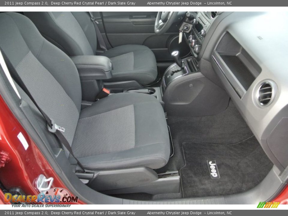 2011 Jeep Compass 2.0 Deep Cherry Red Crystal Pearl / Dark Slate Gray Photo #19