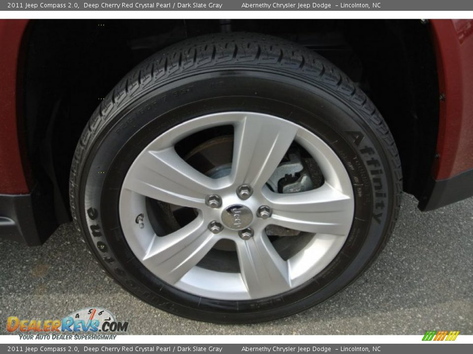 2011 Jeep Compass 2.0 Deep Cherry Red Crystal Pearl / Dark Slate Gray Photo #23