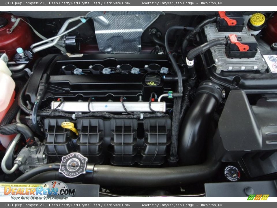 2011 Jeep Compass 2.0 Deep Cherry Red Crystal Pearl / Dark Slate Gray Photo #24