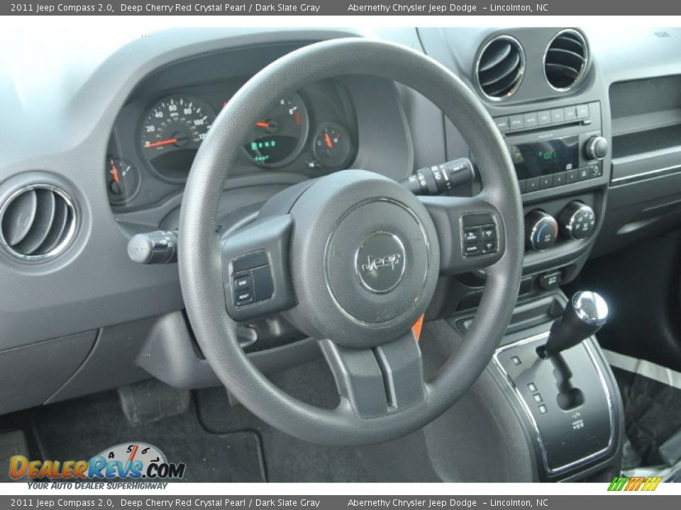 2011 Jeep Compass 2.0 Deep Cherry Red Crystal Pearl / Dark Slate Gray Photo #25