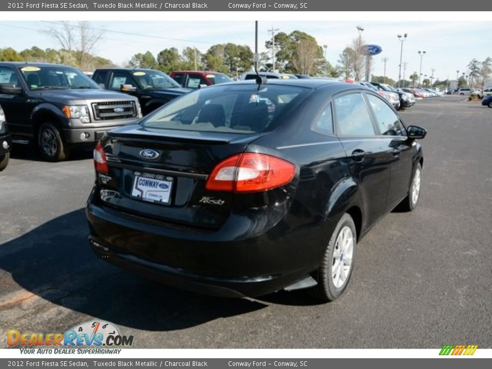 2012 Ford Fiesta SE Sedan Tuxedo Black Metallic / Charcoal Black Photo #5