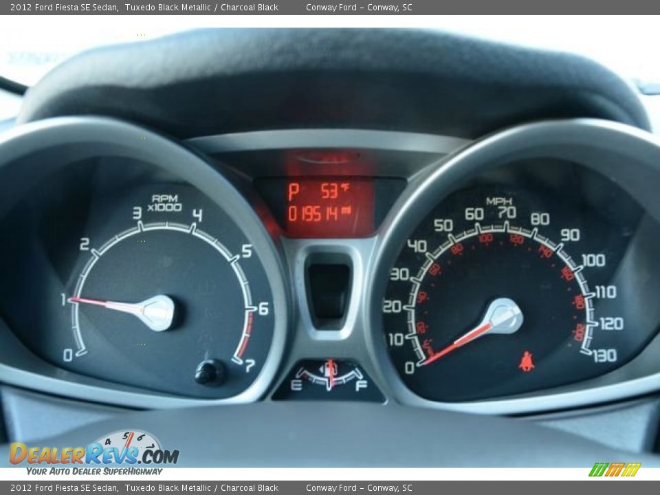 2012 Ford Fiesta SE Sedan Tuxedo Black Metallic / Charcoal Black Photo #21