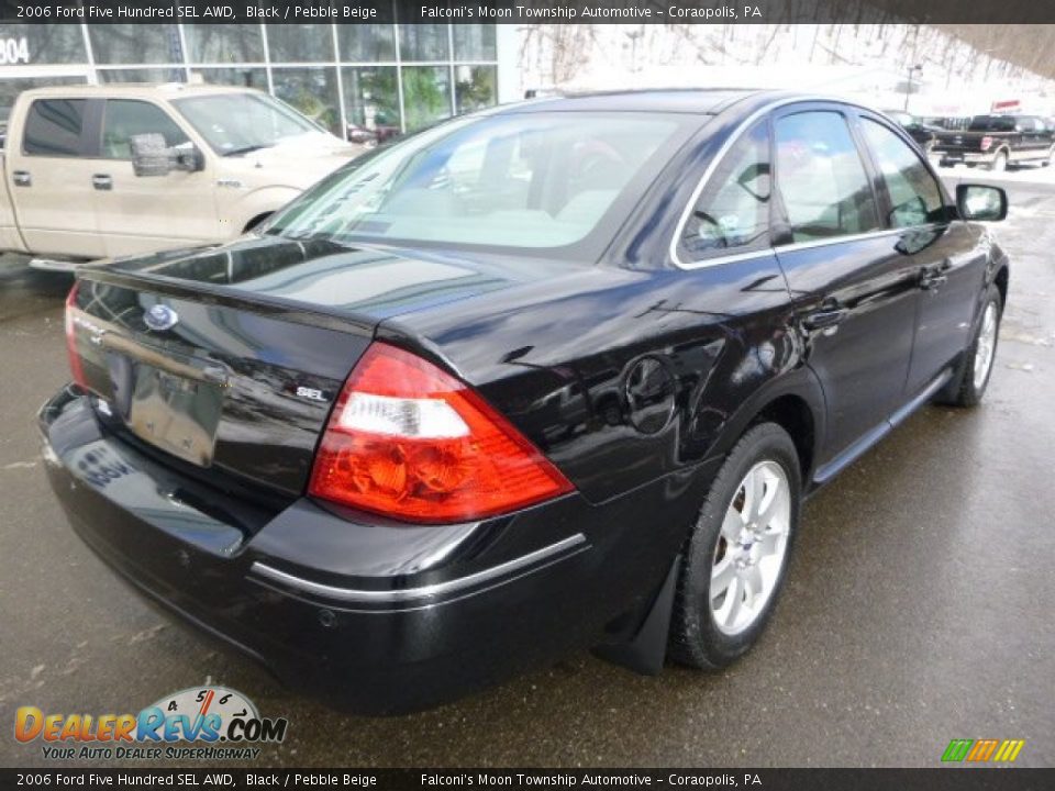 2006 Ford Five Hundred SEL AWD Black / Pebble Beige Photo #2