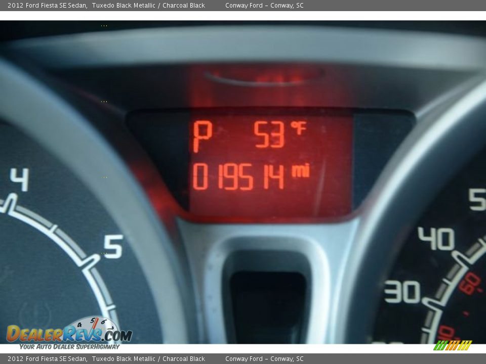 2012 Ford Fiesta SE Sedan Tuxedo Black Metallic / Charcoal Black Photo #22