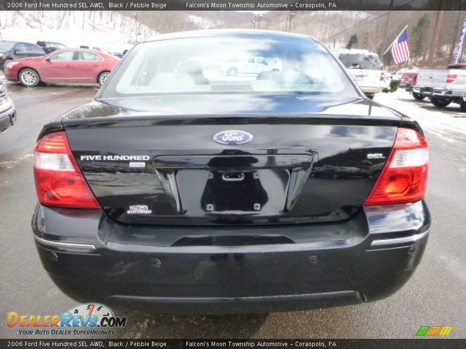 2006 Ford Five Hundred SEL AWD Black / Pebble Beige Photo #3
