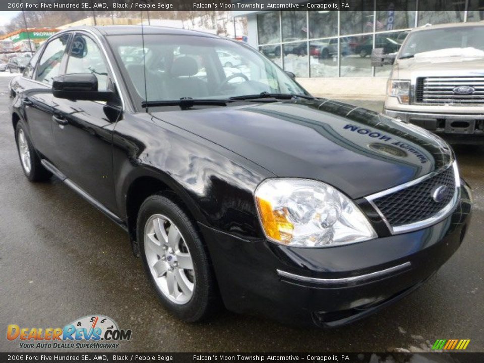 2006 Ford Five Hundred SEL AWD Black / Pebble Beige Photo #8