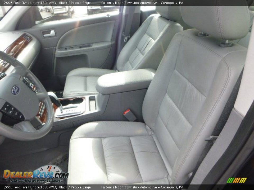 2006 Ford Five Hundred SEL AWD Black / Pebble Beige Photo #16