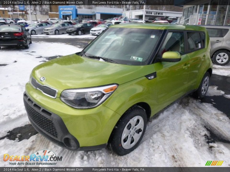 2014 Kia Soul 1.6 Alien 2 / Black Diamond Woven Cloth Photo #4