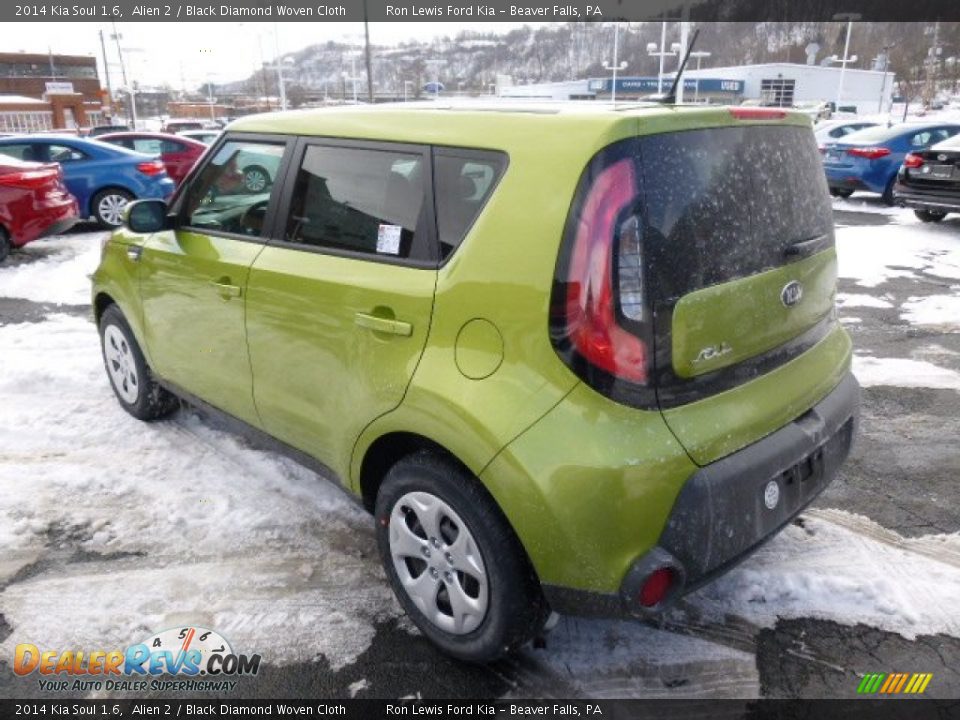 2014 Kia Soul 1.6 Alien 2 / Black Diamond Woven Cloth Photo #6