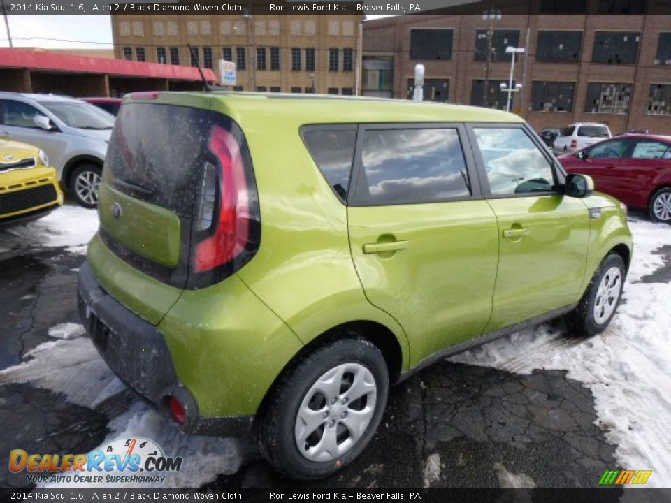 2014 Kia Soul 1.6 Alien 2 / Black Diamond Woven Cloth Photo #8