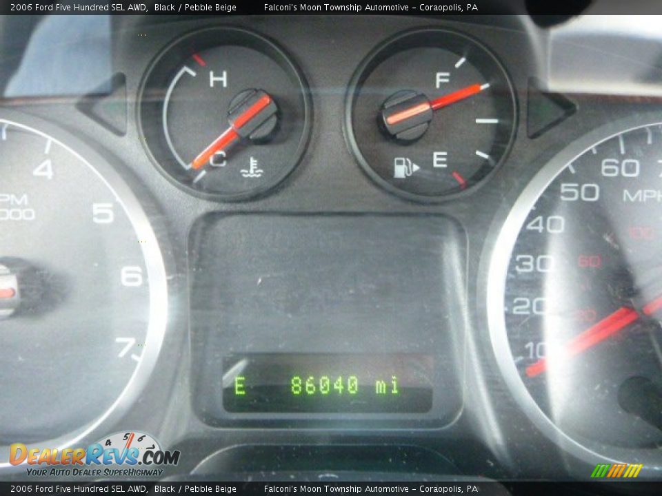 2006 Ford Five Hundred SEL AWD Black / Pebble Beige Photo #25