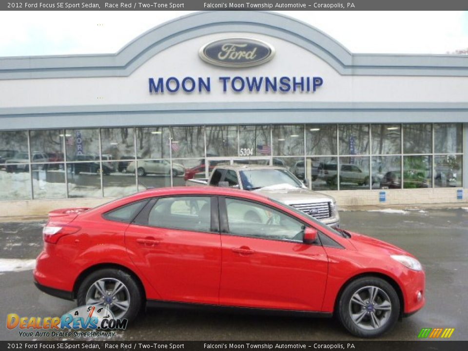 2012 Ford Focus SE Sport Sedan Race Red / Two-Tone Sport Photo #1