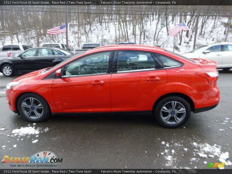 2012 Ford Focus SE Sport Sedan Race Red / Two-Tone Sport Photo #5
