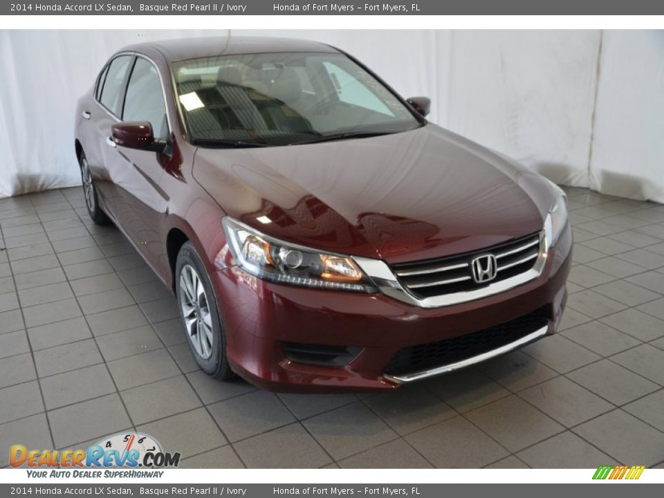 2014 Honda Accord LX Sedan Basque Red Pearl II / Ivory Photo #1