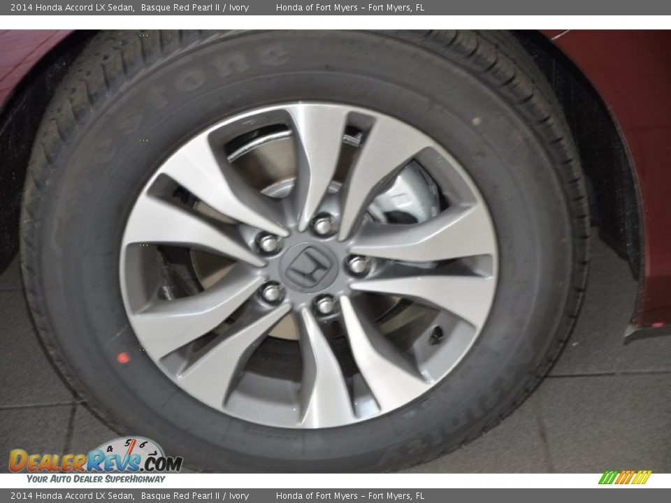 2014 Honda Accord LX Sedan Basque Red Pearl II / Ivory Photo #3