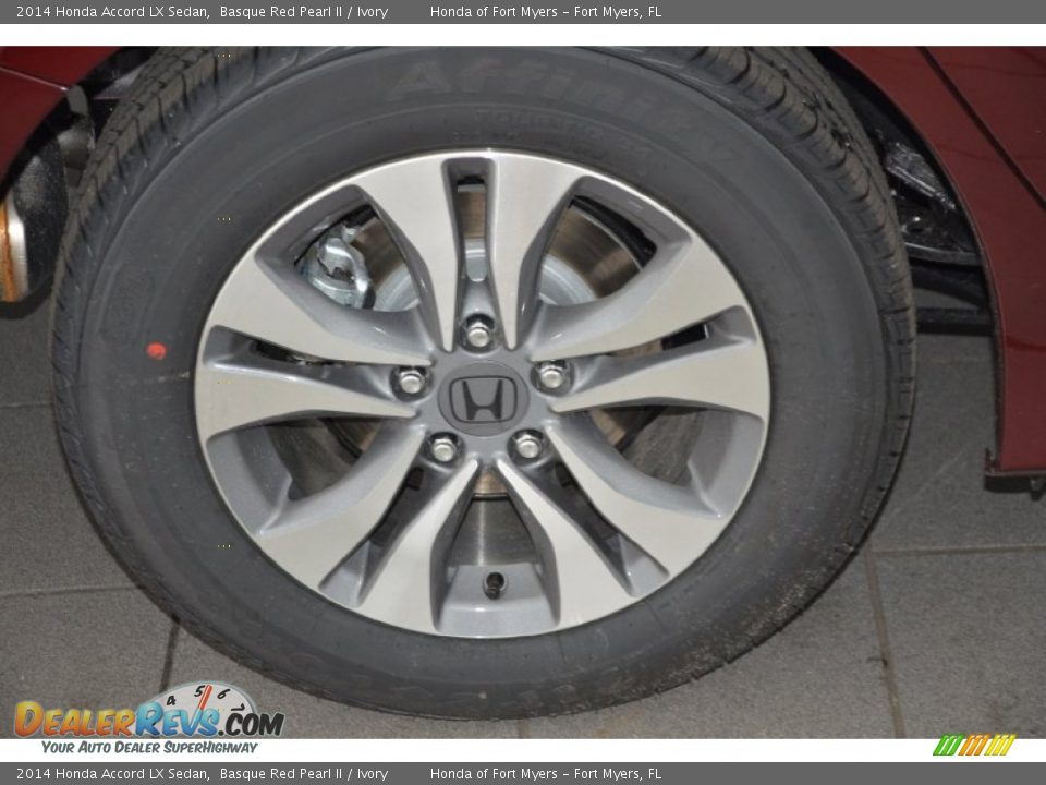 2014 Honda Accord LX Sedan Basque Red Pearl II / Ivory Photo #4
