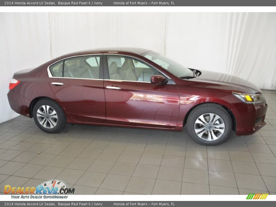 2014 Honda Accord LX Sedan Basque Red Pearl II / Ivory Photo #5
