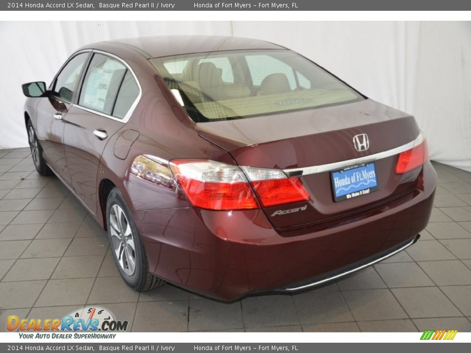 2014 Honda Accord LX Sedan Basque Red Pearl II / Ivory Photo #6