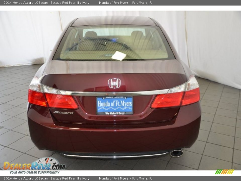 2014 Honda Accord LX Sedan Basque Red Pearl II / Ivory Photo #7