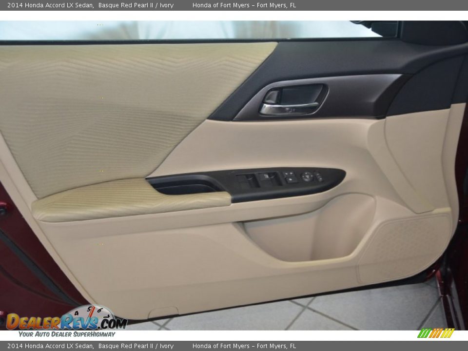2014 Honda Accord LX Sedan Basque Red Pearl II / Ivory Photo #10