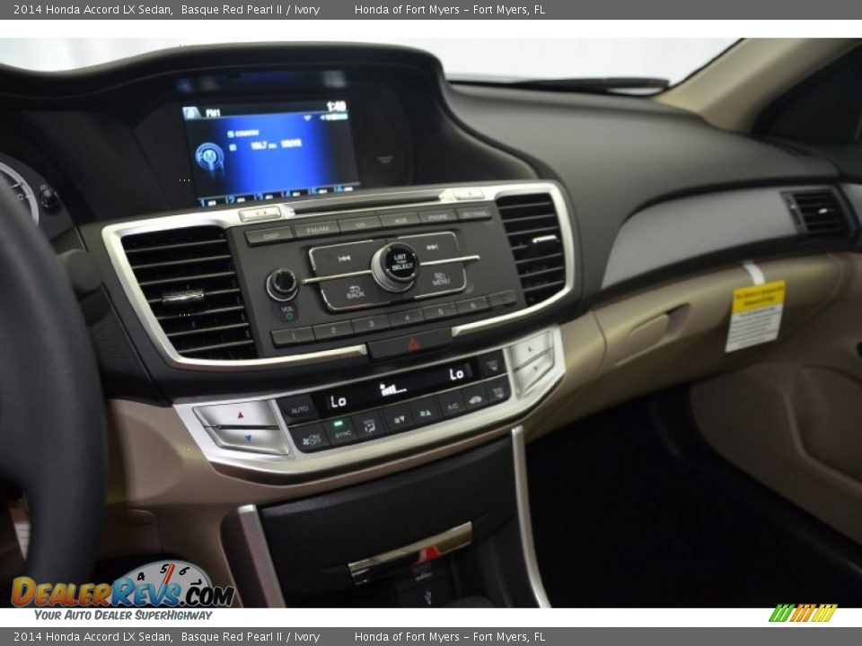 2014 Honda Accord LX Sedan Basque Red Pearl II / Ivory Photo #13