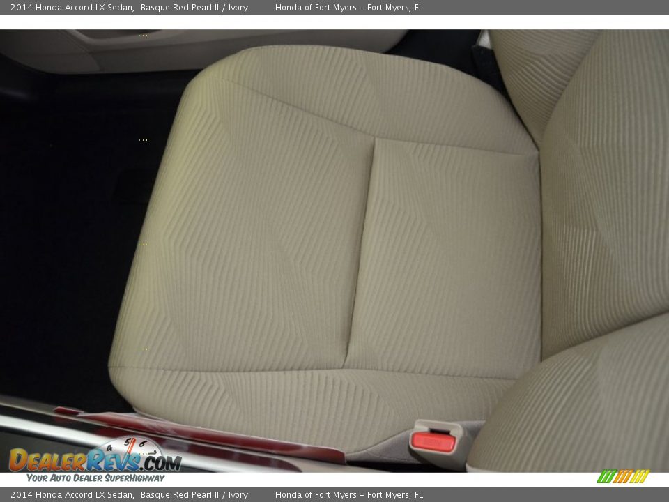 2014 Honda Accord LX Sedan Basque Red Pearl II / Ivory Photo #14