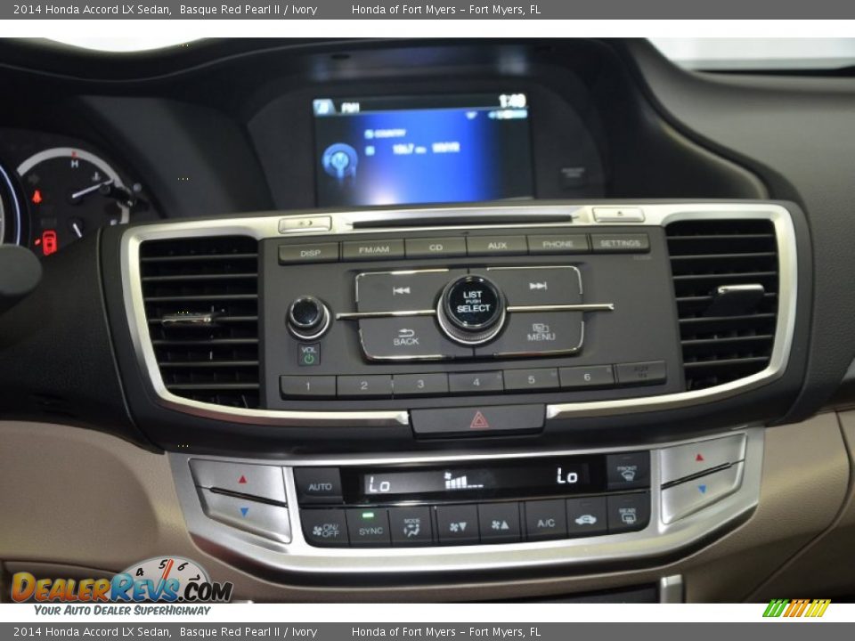 2014 Honda Accord LX Sedan Basque Red Pearl II / Ivory Photo #15