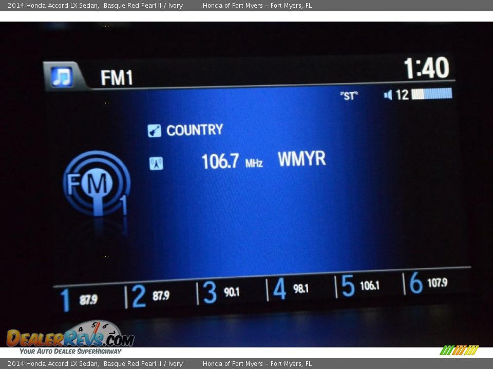 2014 Honda Accord LX Sedan Basque Red Pearl II / Ivory Photo #16