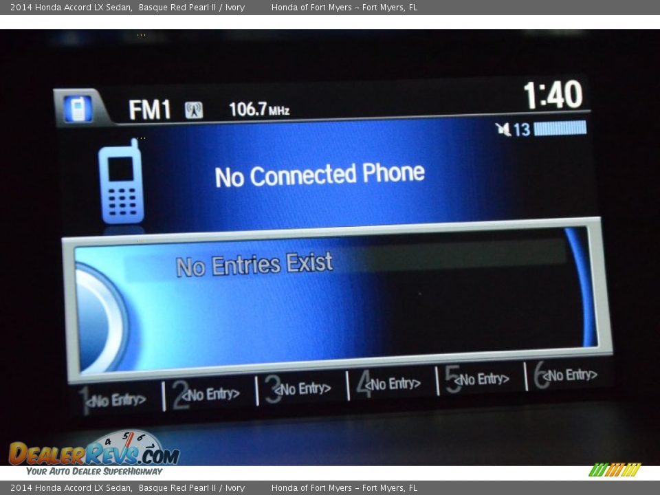 2014 Honda Accord LX Sedan Basque Red Pearl II / Ivory Photo #18