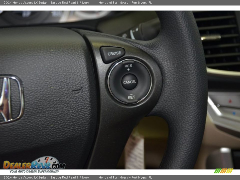 2014 Honda Accord LX Sedan Basque Red Pearl II / Ivory Photo #21
