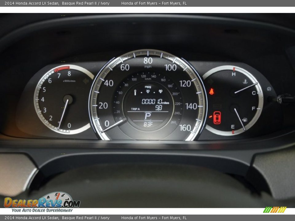 2014 Honda Accord LX Sedan Basque Red Pearl II / Ivory Photo #23