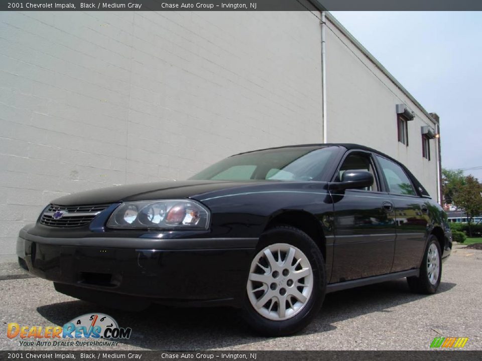 2001 Chevrolet Impala Black / Medium Gray Photo #1