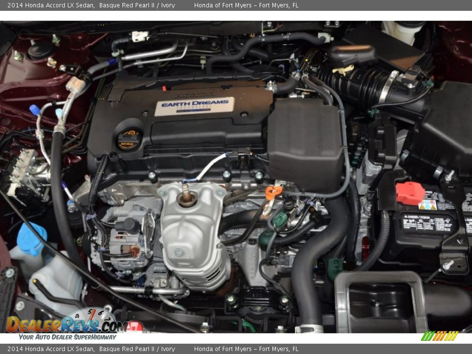 2014 Honda Accord LX Sedan Basque Red Pearl II / Ivory Photo #32