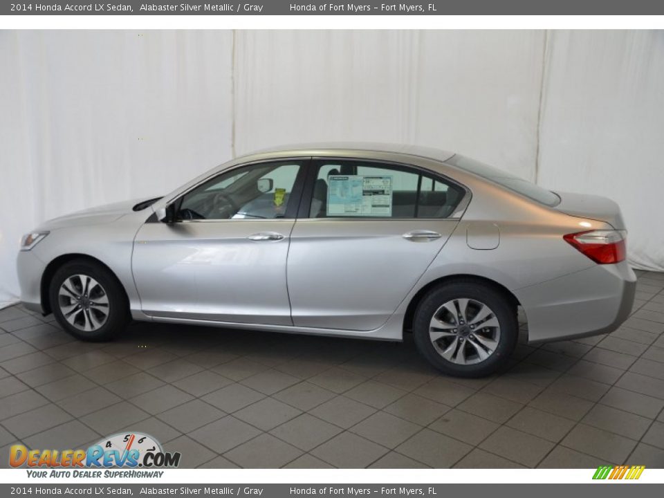 2014 Honda Accord LX Sedan Alabaster Silver Metallic / Gray Photo #8