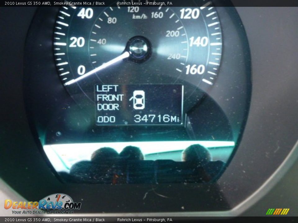 2010 Lexus GS 350 AWD Smokey Granite Mica / Black Photo #8