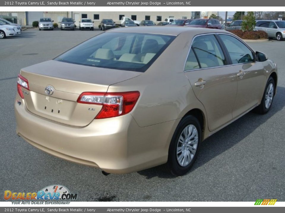 2012 Toyota Camry LE Sandy Beach Metallic / Ivory Photo #5
