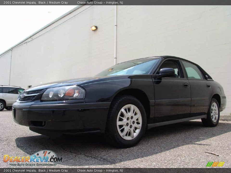 2001 Chevrolet Impala Black / Medium Gray Photo #6