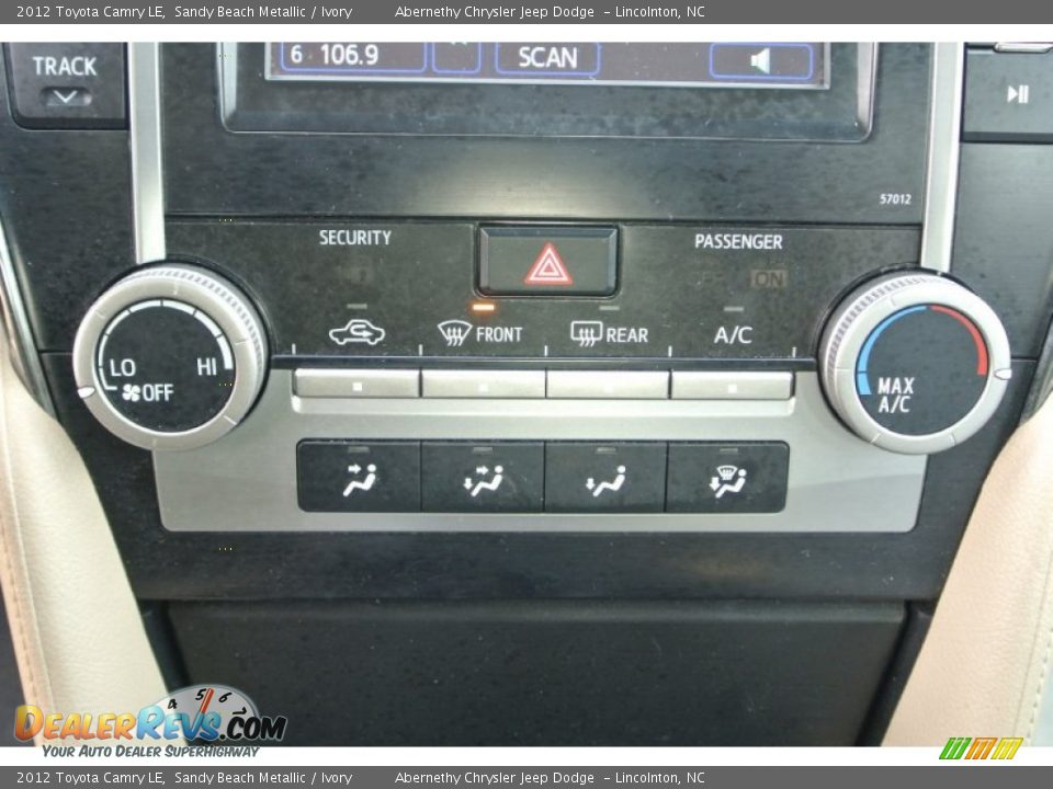 2012 Toyota Camry LE Sandy Beach Metallic / Ivory Photo #13